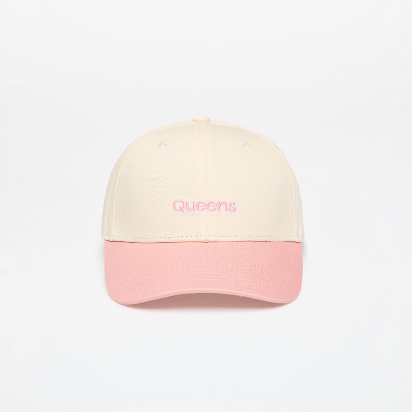 Kapa Queens Cap Essential Two Color Cap Natural/ Pink Universal Bež | QNS_050