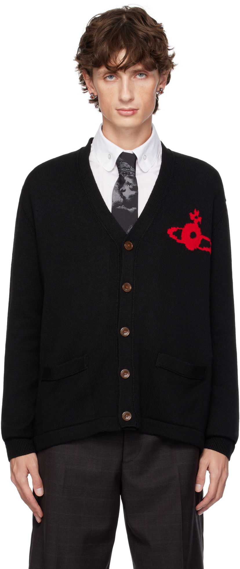 Džemper Vivienne Westwood Cardigan Crna | 27010014-Y002M-