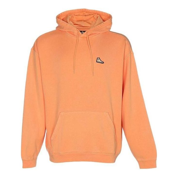 Dukserice Converse Go-To Patch Loose-Fit Pullover Hoodie Narančasta | 10025537-A05