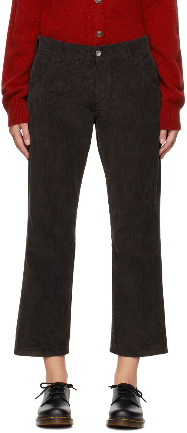 Hlače YMC Corduroy Pants Smeđa | Q4TAL