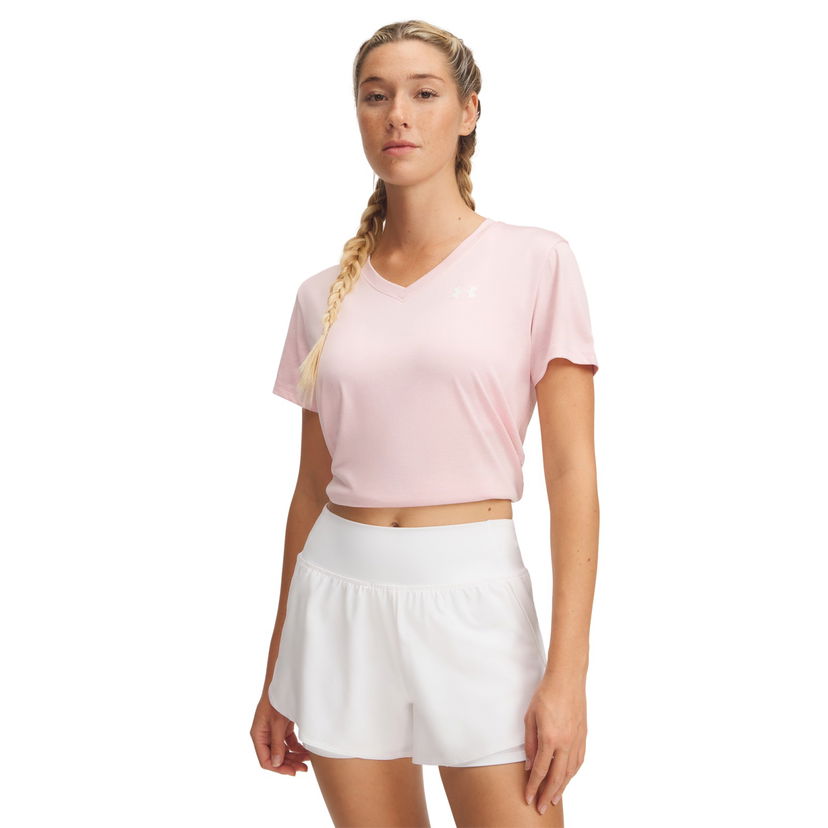 Majica kratkih rukava Under Armour Tech Twist V-Neck Short Sleeve T-Shirt Ružičasta | 1384227-647
