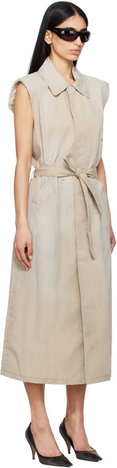 Haljina Maison Margiela MM6 Maison Margiela Sleeveless Trench Coat Bež | S62FB0082 S78537, 1