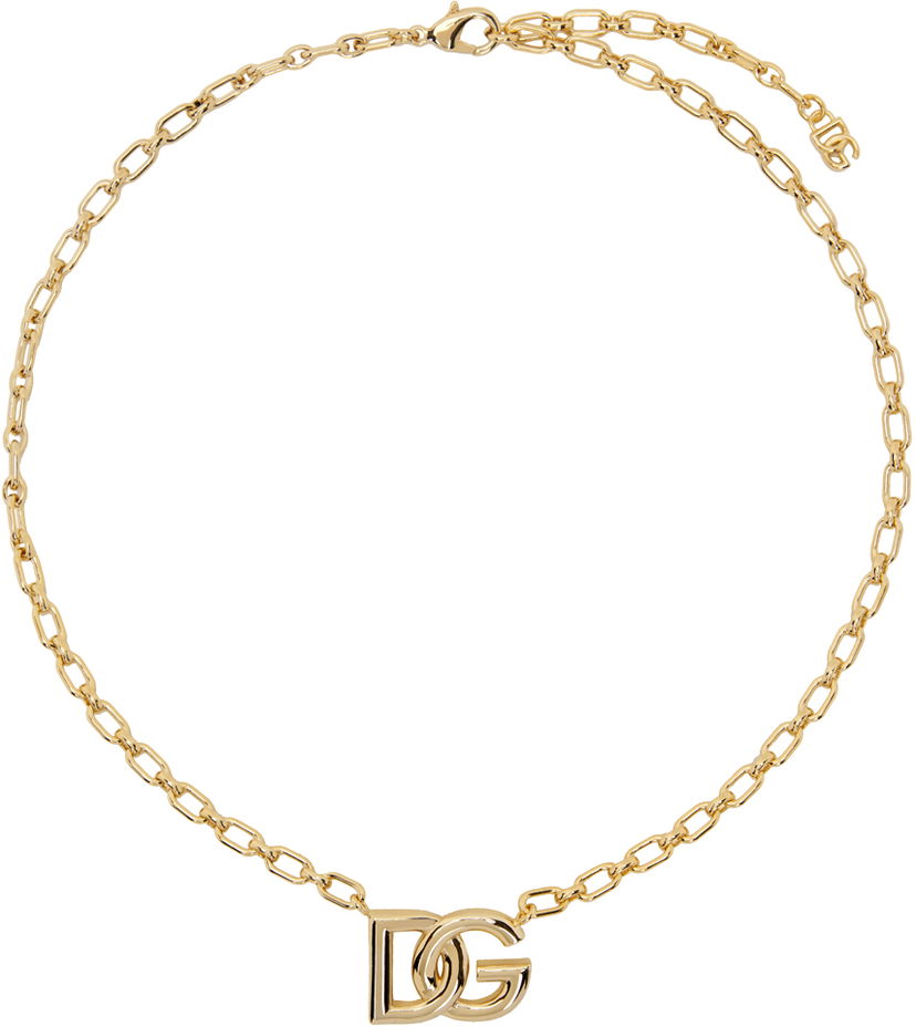 Ogrlica Dolce & Gabbana Gold 'DG' Necklace Metalik | WNN5L3W1111