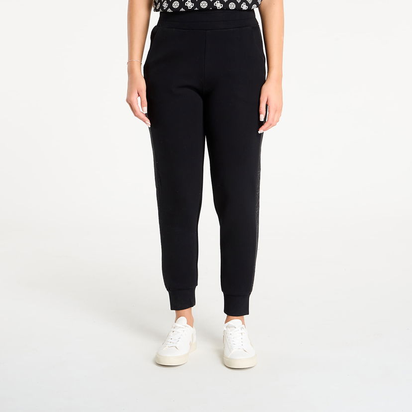 Hlače GUESS GUESS New Victoire Scuba Pants Crna | W5YB11KBYE2-JBLK