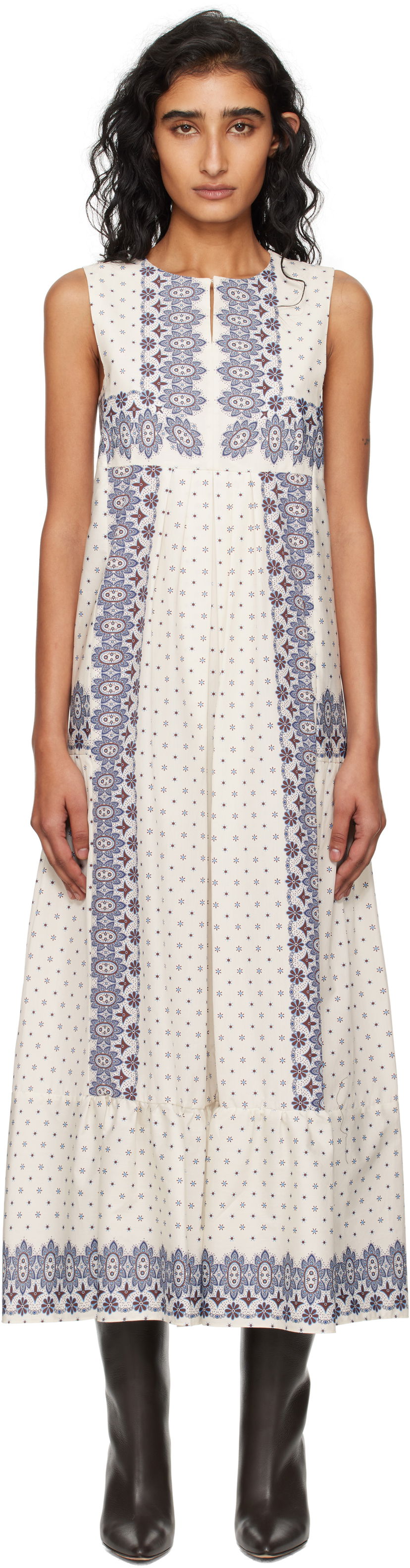 Haljina Max Mara Weekend Max Mara Manila Midi Dress Bijela | 2525226021600
