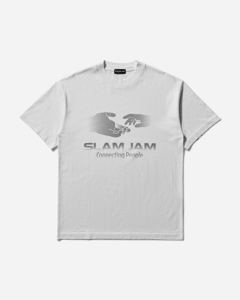 Majica kratkih rukava Slam Jam Connecting People Graphic T-Shirt Bijela | SJPRCONNEC WHI