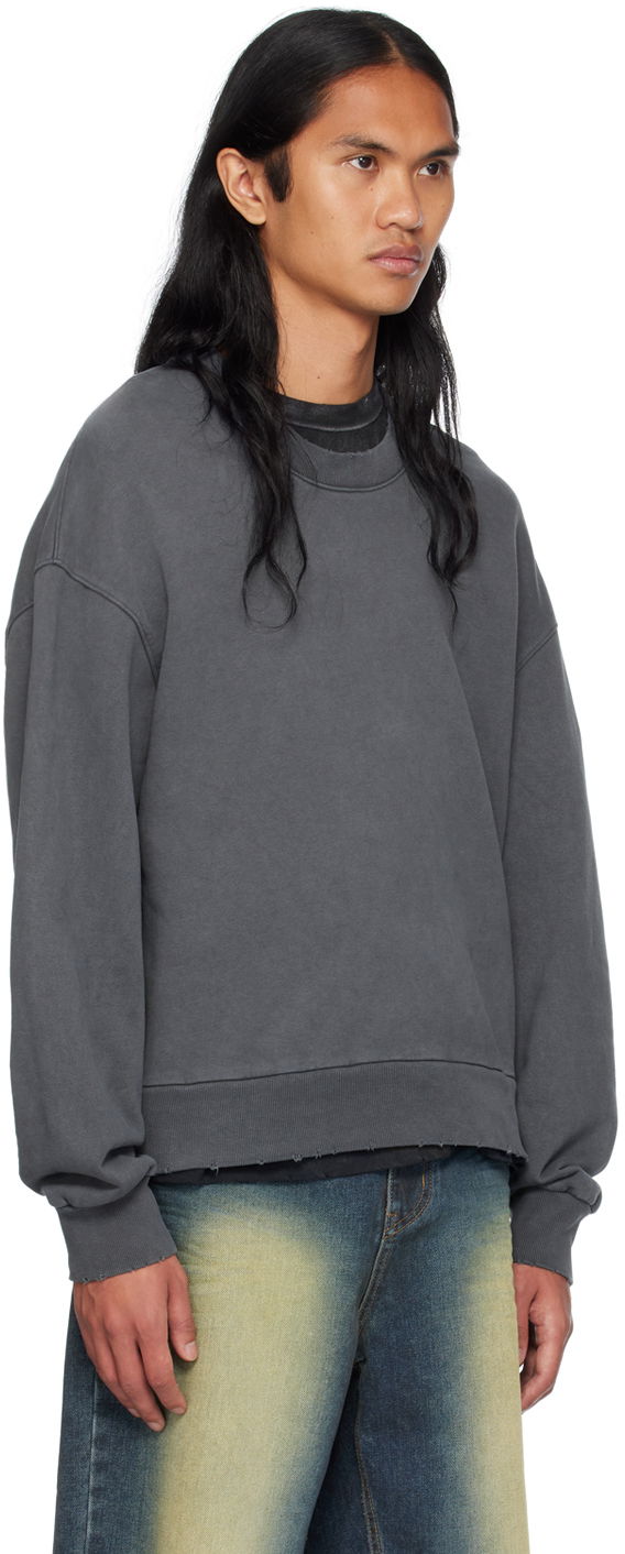 Džemper We11done We11done Wide Neck Sweatshirt Siva | WD-TH2-24-801-U-CH, 1