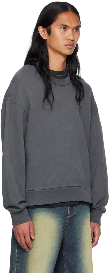 Džemper We11done We11done Wide Neck Sweatshirt Siva | WD-TH2-24-801-U-CH, 1