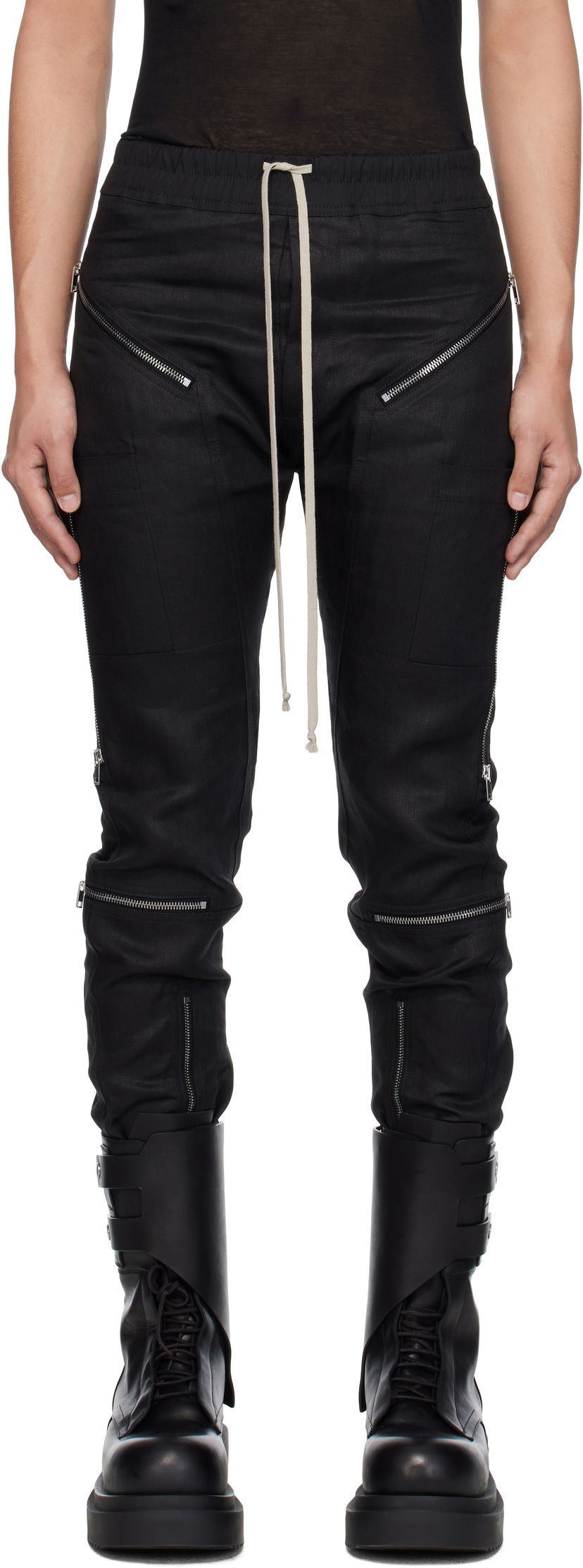 Trenirka Rick Owens Rick Owens Hollywood Headon Trousers Crna | RU01E5368 TWL