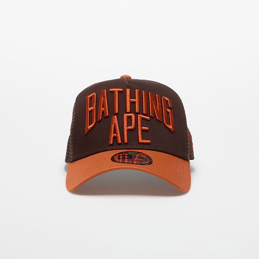 Kapa BAPE A BATHING APE x New Era 9Forty NYC Logo Trucker Hat Smeđa | 001CPL331901CBRW