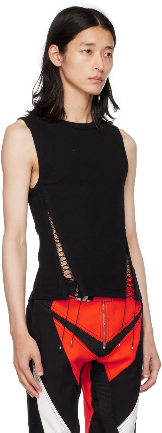 Majica bez rukava Dion Lee Dion Lee Picot Lace Tank Top Crna | C3149P23, 1