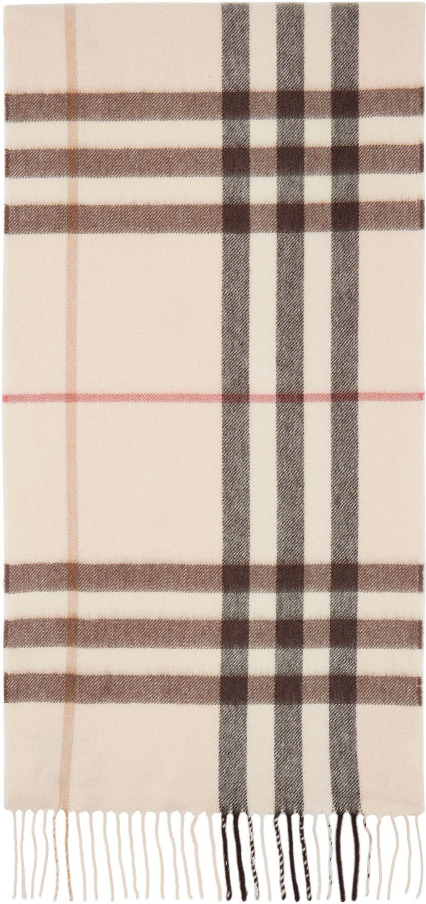 Šal Burberry Check Cashmere Scarf Bež | 8103011