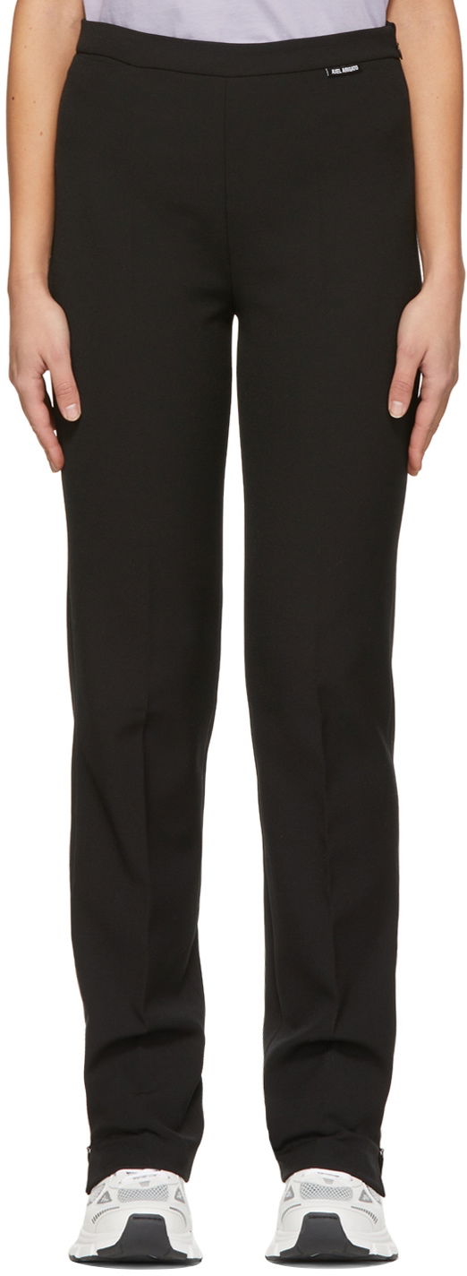Hlače AXEL ARIGATO Polyester Straight Fit Trousers Crna | A0431001