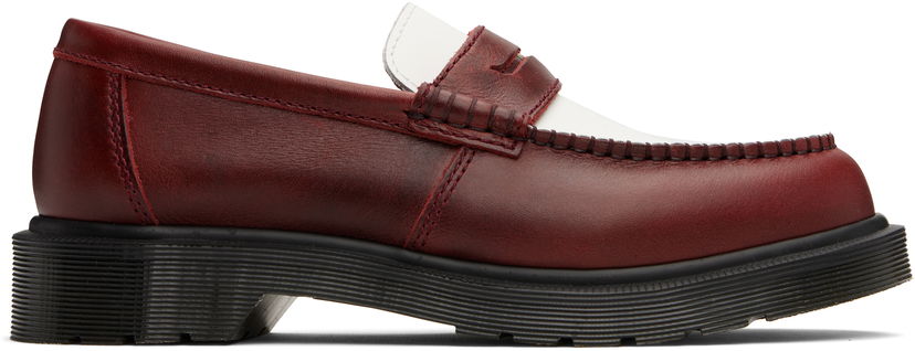 Tenisice i cipele Dr. Martens Penton Two-Tone Leather Loafers Crvena | 40635600