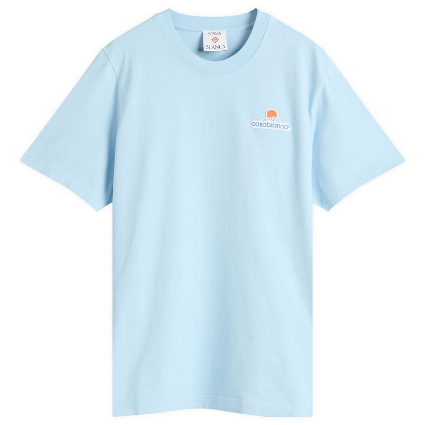 Majica kratkih rukava Casablanca Casablanca Montagne Patch T-Shirt, Size Large Plava | MPF25-JTS-001-07