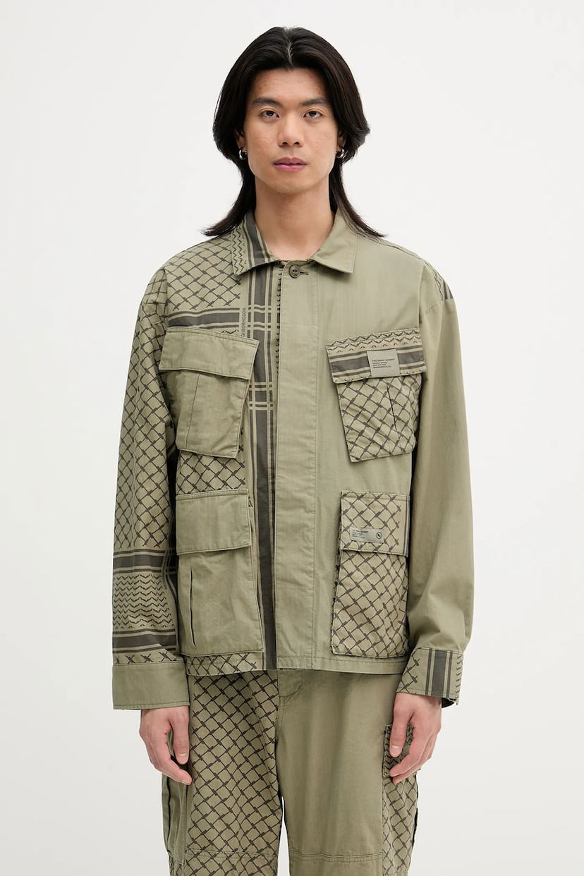 Jakna Neighborhood NEIGHBORHOOD PT SHEMAGH FATIGUE Oversize Jacket Zelena | 251UTNH.JKM01