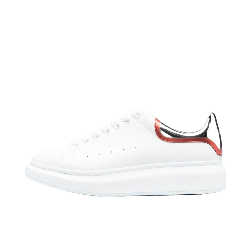 Tenisice i cipele Alexander McQueen Oversized White Silver Red Metallic Bijela | 750335WIDJN9174