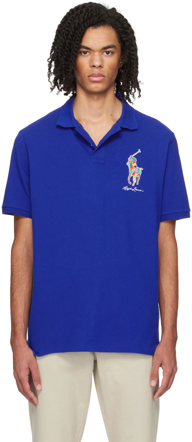 Polo majica Polo by Ralph Lauren Classic Big Pony Polo Plava | 710926413004