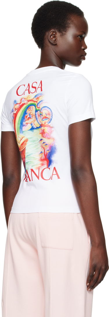 Majica kratkih rukava Casablanca Nature Teacher Graphic T-Shirt Bijela | WPS25-JTS-020-02, 2