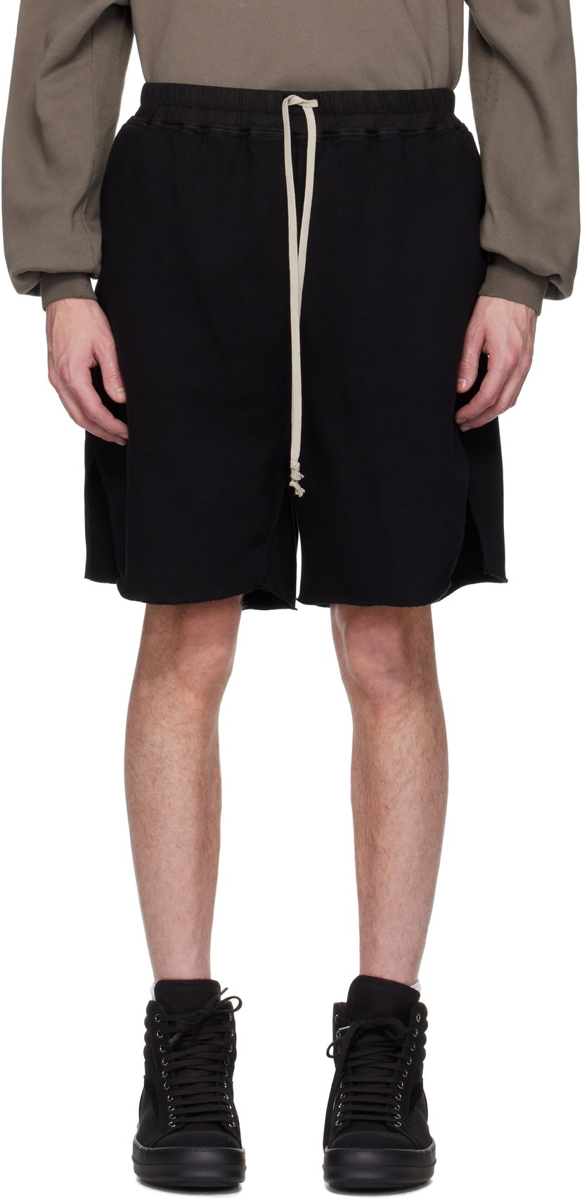 Kratke hlače Rick Owens Rick Owens DRKSHDW Hollywood Long Boxers Shorts Crna | DU01E3383 F