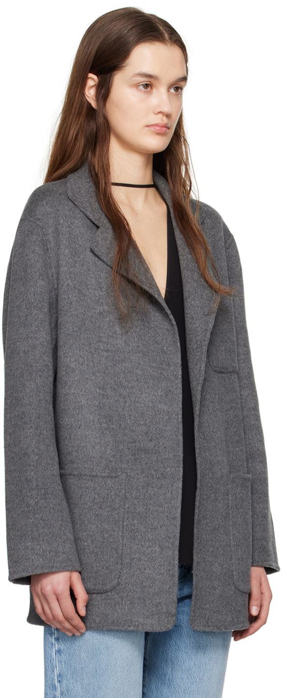 Jakna TOTEME TOTEME Patch Pocket Jacket Siva | 242-WRO1613-FB0006, 1