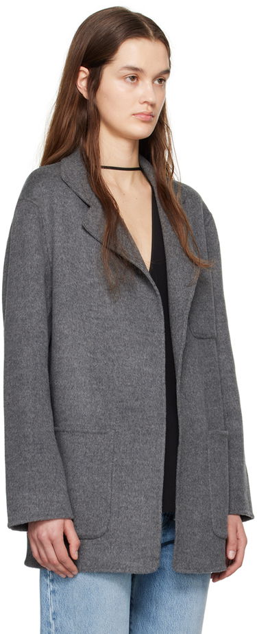 Jakna TOTEME TOTEME Patch Pocket Jacket Siva | 242-WRO1613-FB0006, 1