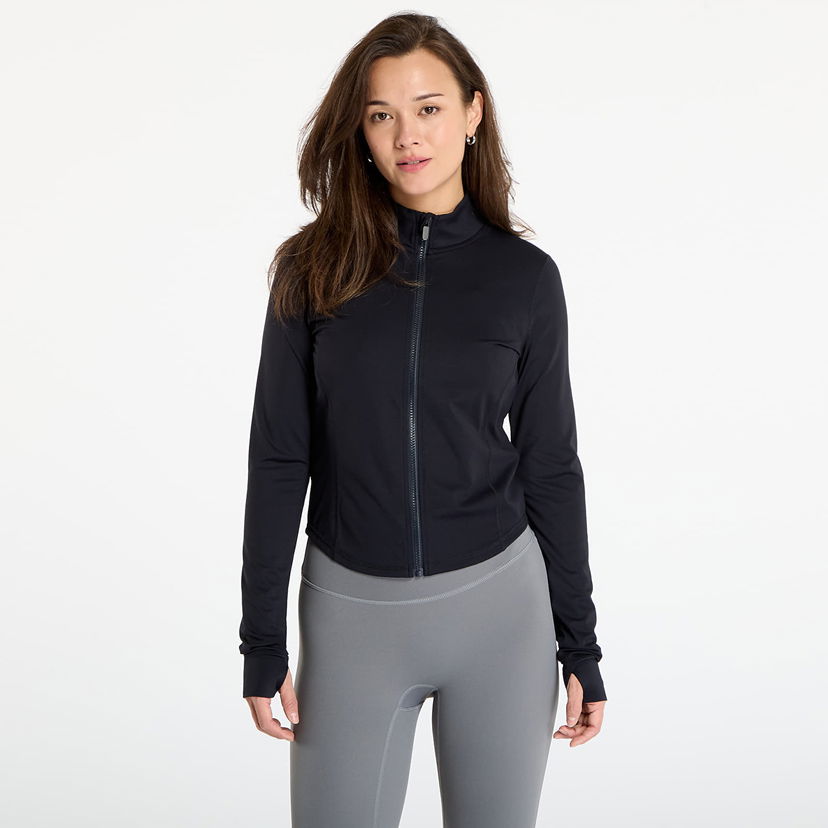 Jakna Urban Classics Slim Full-Zip Sports Jacket with Thumbholes Crna | TB7803-00007