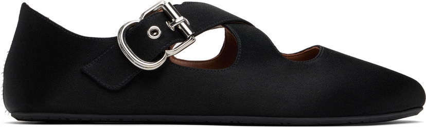 Tenisice i cipele Alaïa ALAÏA Criss Cross Ballerina Flats Crna | AA3A046TK019