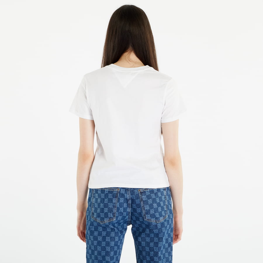 Majica kratkih rukava Tommy Hilfiger TOMMY JEANS Regular Color Serif T-Shirt Bijela | DW0DW15447 YBR, 1