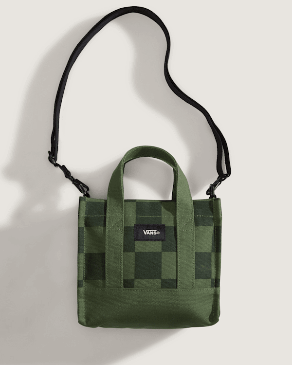 Tote bag Vans Lil Pergs Checkered Tote Bag Zelena | VN000HRWEN6, 0