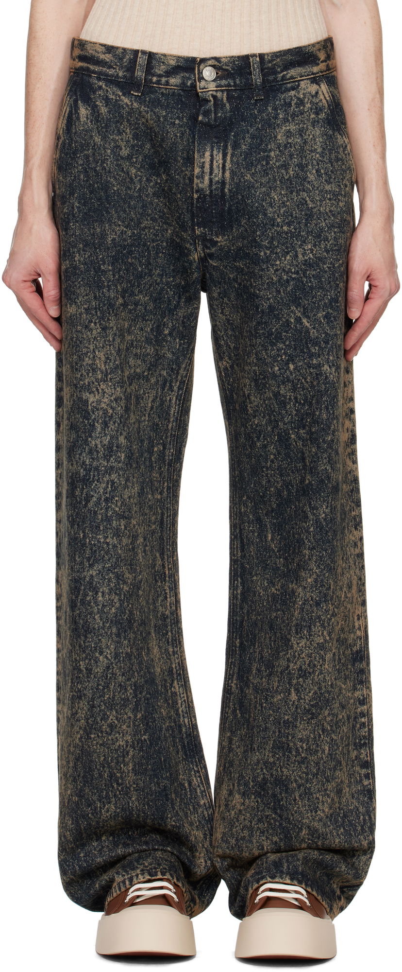 Jeans Marni Loose Fit Jeans Plava | PUJU0089A0 USCV35