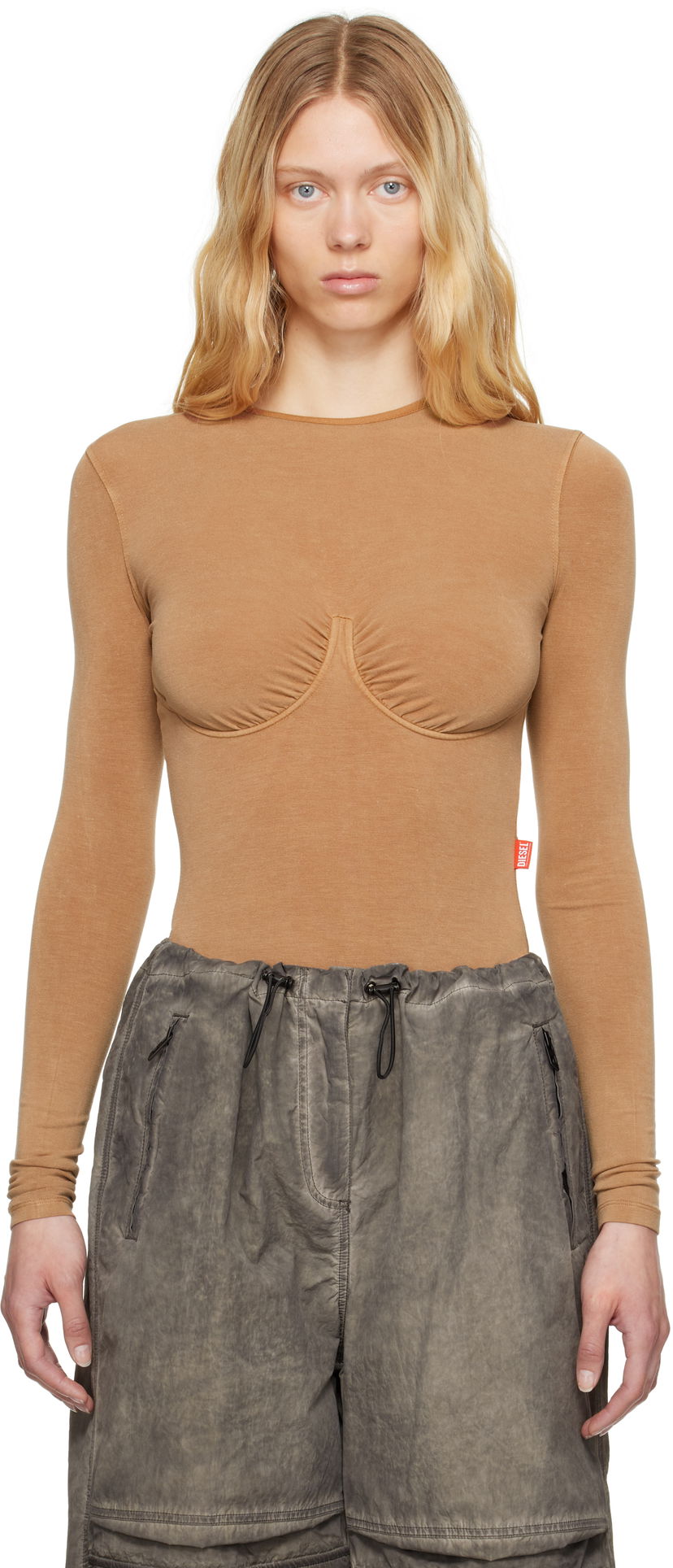Body Diesel Diesel T-Finne-Q2 Bodysuit Bež | A17608 0QMAT
