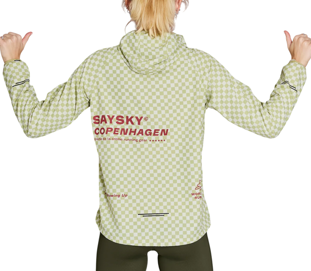 Vjetrovka Saysky Saysky Checker Pace Hooded Jacket Zelena | nwrja21c1034, 1