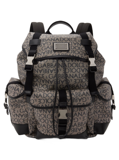 Ruksak Dolce & Gabbana Re-Edition Jacquard Siva | BM2228AJ705