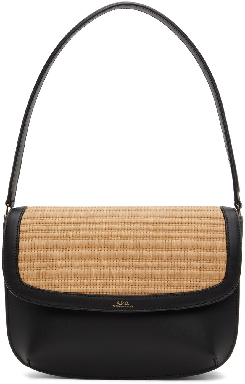 Torba za rame A.P.C. Sarah Shoulder Bag Crna | RAAAG-F61526