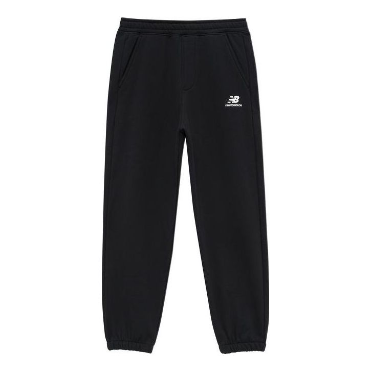 Trenirka New Balance Essentials Stacked Logo Sweatpants Crna | AMP24383-BK