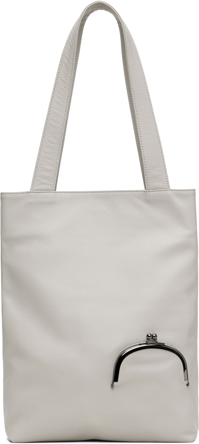 Tote bag Yohji Yamamoto YOHJI YAMAMOTO Clasp Tote Bijela | DP-I83-717
