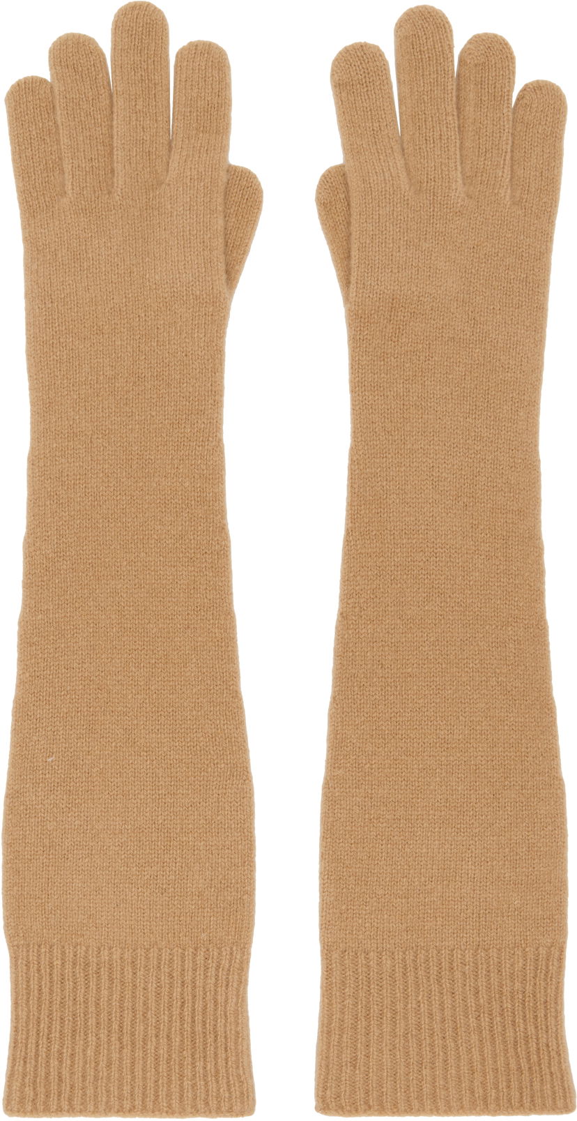 Rukavice TOTEME TOTEME Long Knit Gloves Smeđa | 244-WSG0009-YA0004