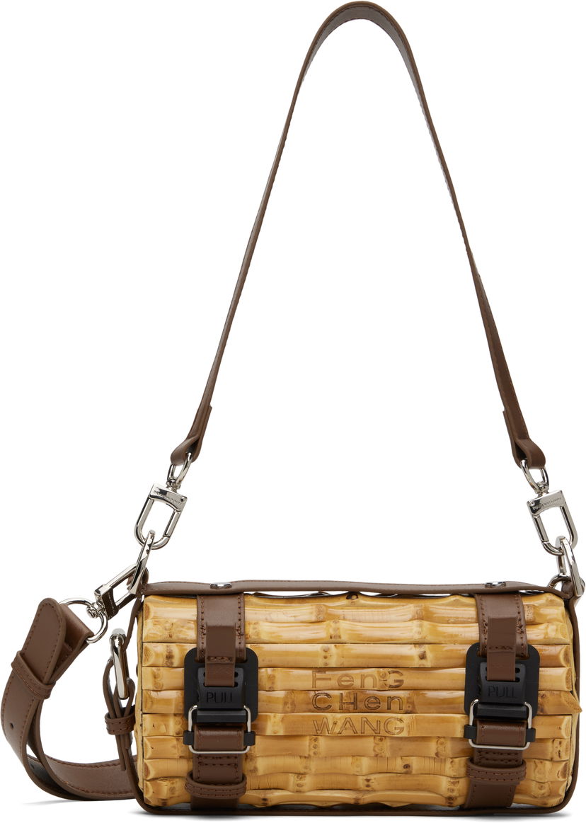 Ručna torbica Feng Chen Wang Feng Chen Wang Cylinder Bamboo Bag Žuta | FENG19AC10B