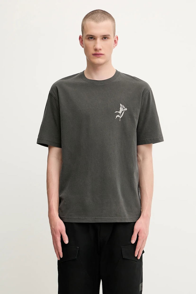 Majica kratkih rukava Samsoe Samsoe Samsoe Samsoe SALILIUM Graphic T-Shirt Siva | U25200009