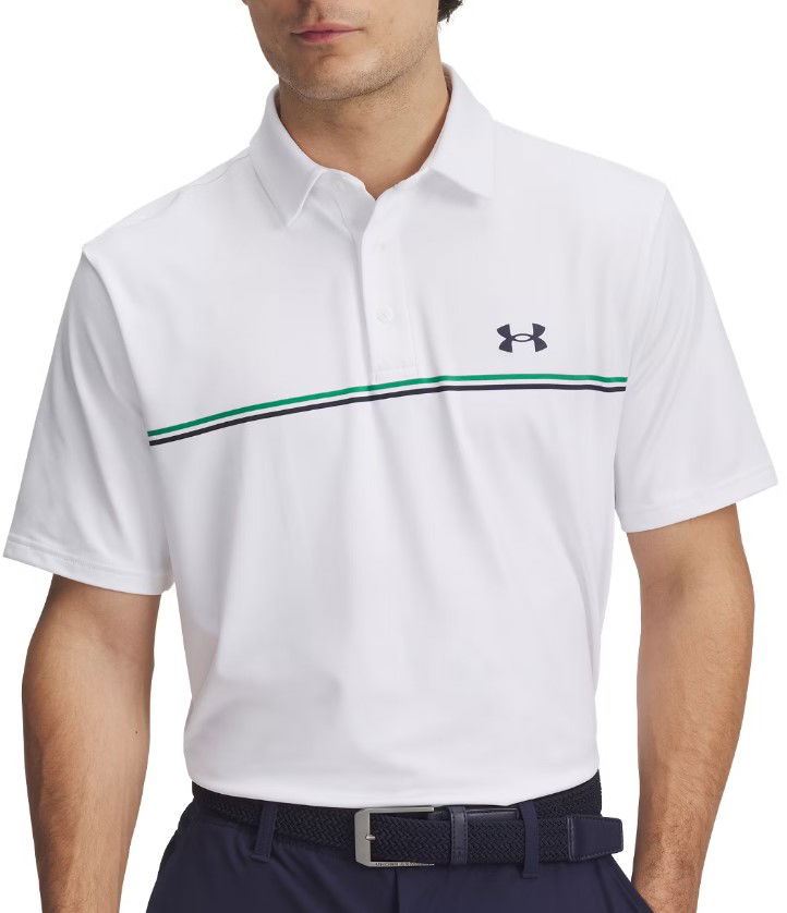 Polo majica Under Armour Playoff 3.0 Stripe Polo Shirt Bijela | 1378676-103