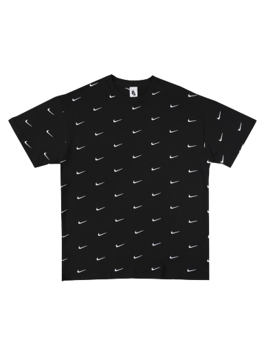 Majica kratkih rukava Nike All Over Swoosh Logo T-Shirt Crna | CK4094-010
