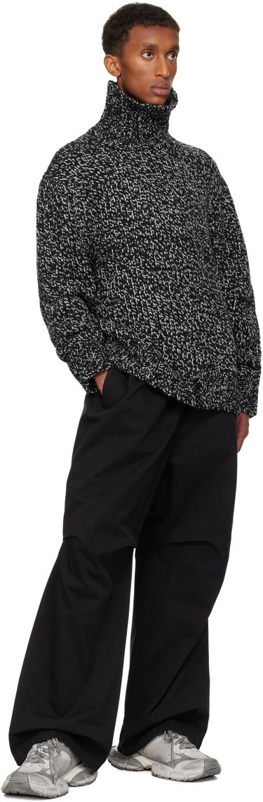 Džemper We11done We11done Chunky Knit Turtleneck Sweater Crna | WD-KT3-24-651-U-B2, 3