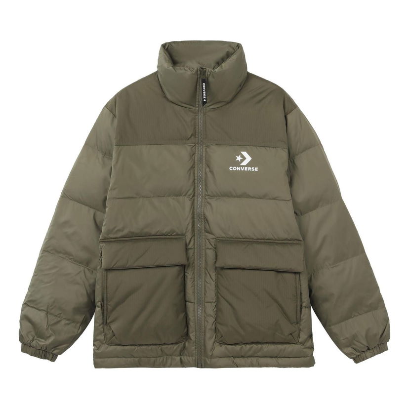 Pernata jakna Converse Chevron Down Jacket Zelena | 10023755-A04