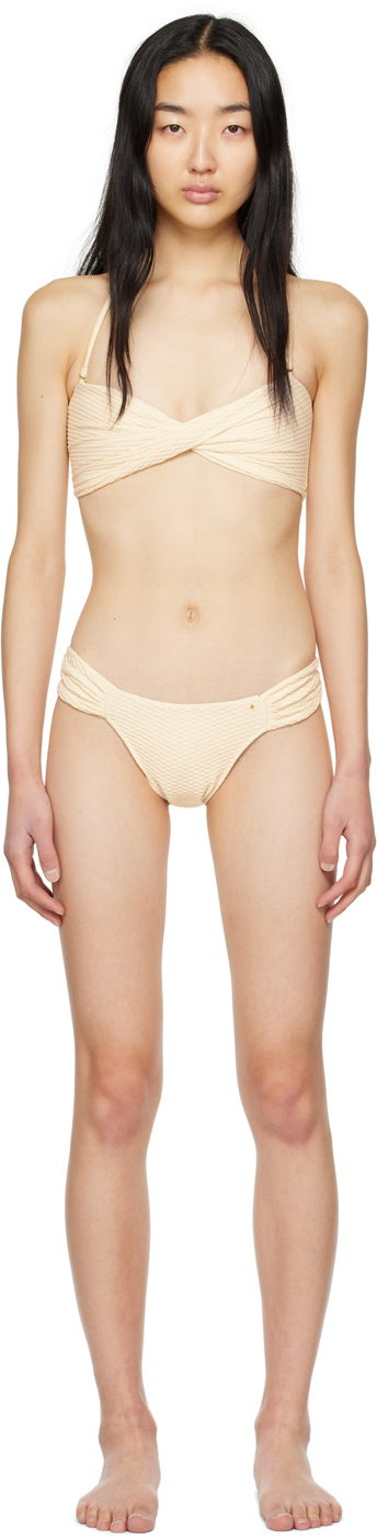 Kupaći kostimi Anine Bing Twist Bikini Set Bež | A-11-2113-127 / A-11-4114-127