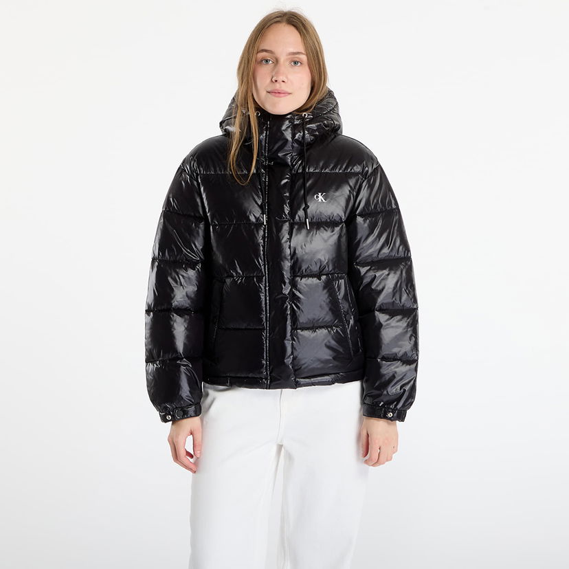 Pernata jakna CALVIN KLEIN Shine Puffer Jacket Crna | LV047D505G UB1