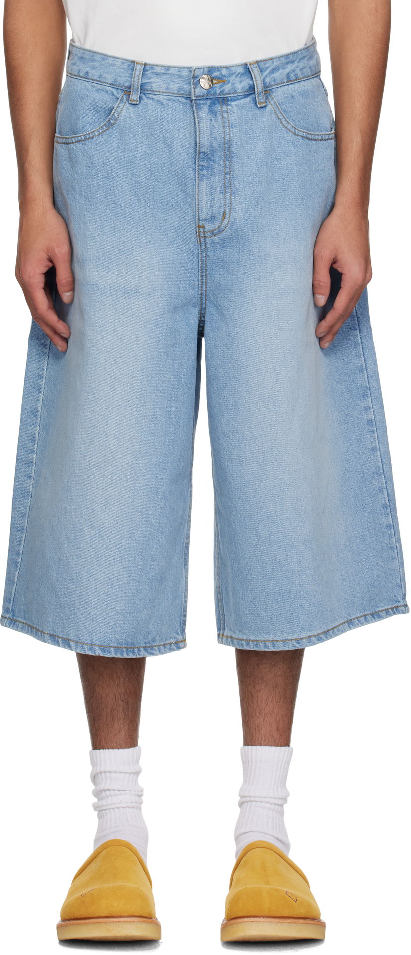 Kratke hlače ADER ERROR ADER error Significant TRS Tag 01 Denim Shorts Plava | BN42FYJE0201SB