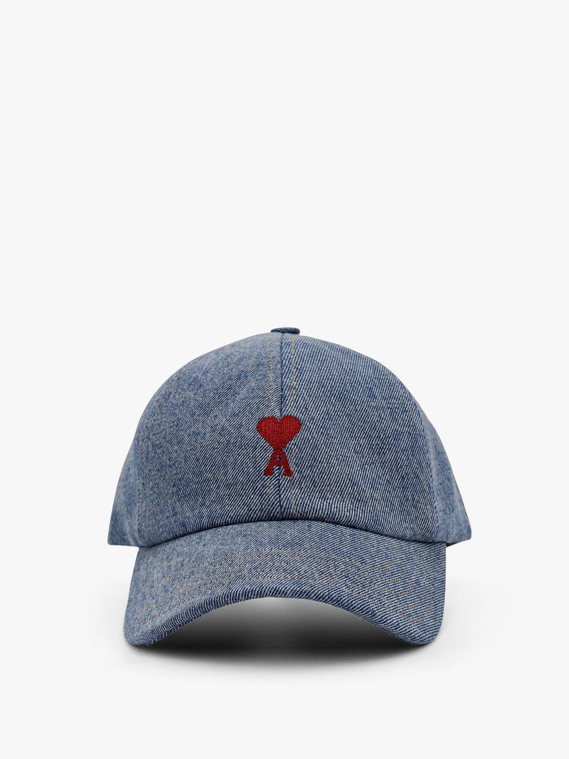 Kapa AMI Denim Baseball Cap Ami Paris Plava | UCP116DE0046480