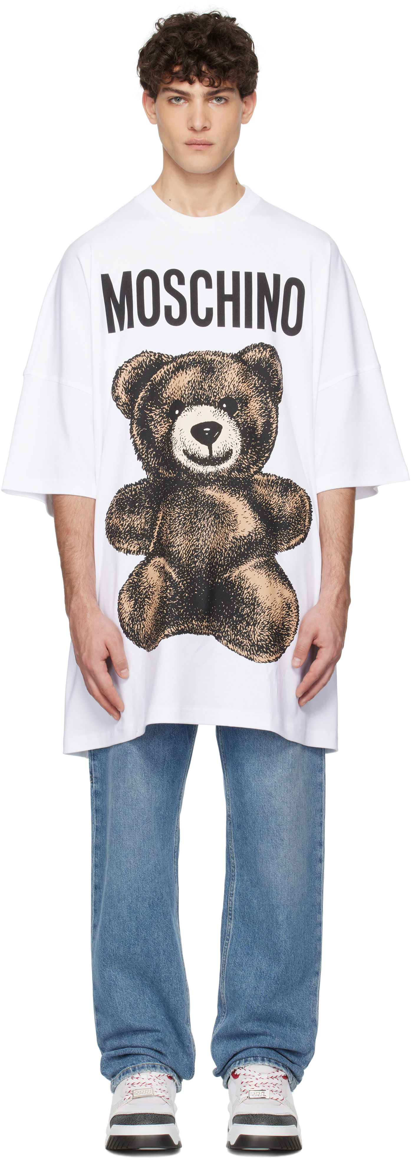 Majica kratkih rukava Moschino Moschino Oversized Maxi Teddy Bear T-Shirt Bijela | 251ZZV071202441001, 0