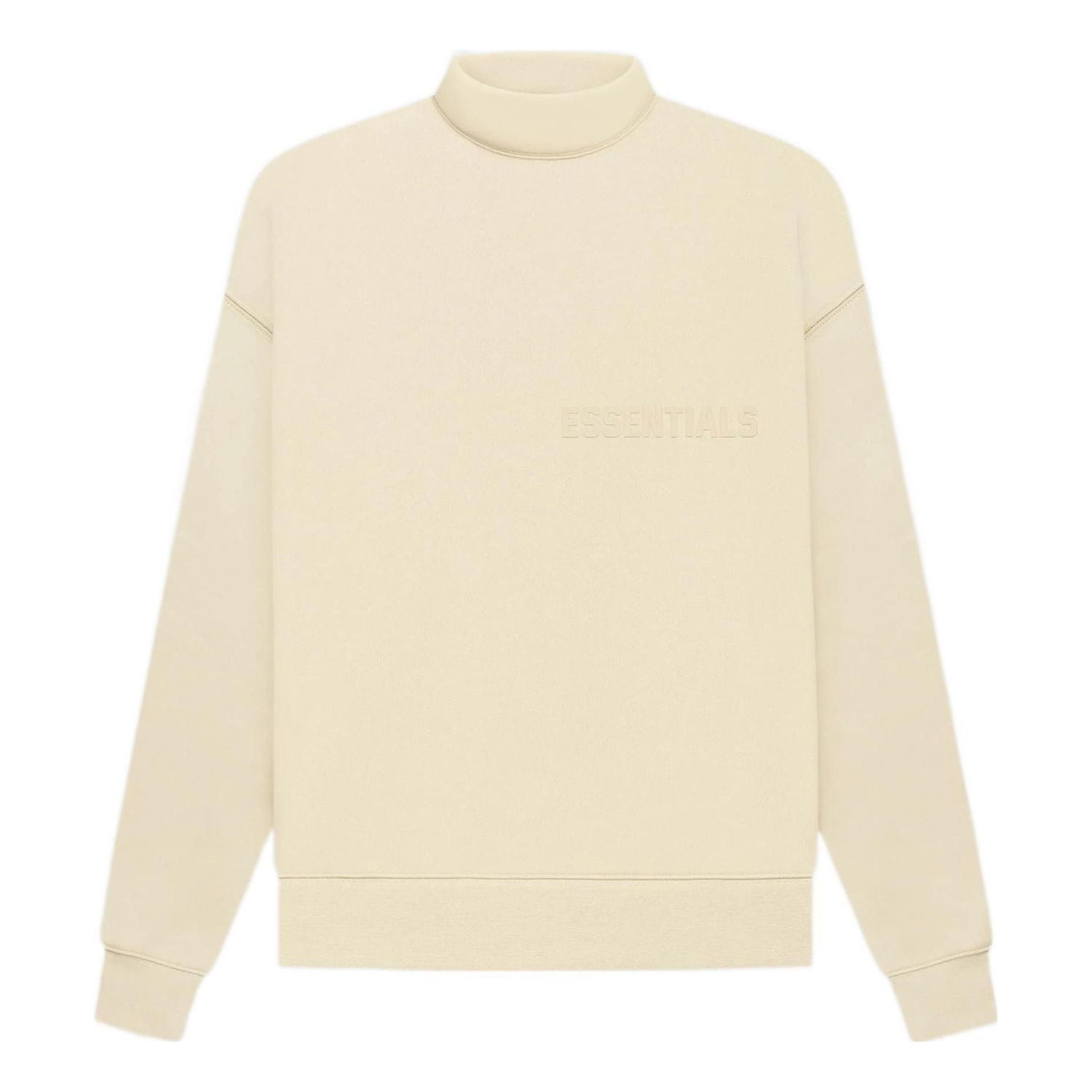 Džemper Fear of God Essentials Mockneck Sweatshirt Bež | FOG-FW22-309, 0